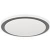 Eglo lampada da soffitto LED Semovigo, rotonda, plafoniera | con interruttore DIP, corpo luce per cucina o ufficio bianco nero, illuminazione calda - neutra - fredda, Ø 40 cm