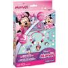 Make It Real Disney Junior Minnie Kit Braccialetti con Libro di Storie - Crea 3 Braccialetti con Charm di Minnie, Paperina e Figaro, Perline Colorate e Libricino, Regalo Bambine dai 4 Anni