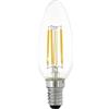 Eglo E14 LED dimmerabile, lampadina a forma di candela, dimmerazione | con interruttore, 4,5 Watt (equivalente a 40 Watt), 470 lumen, vintage bianco caldo, 2700k, lampadina Edison Ø 3,5 cm