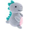 Trimits Kit per uncinetto Amigurumi Dinosauro (13 x 8 x 17 cm) - con filato, uncinetto, marcatori di maglia, ago, occhi, imbottitura e istruzioni