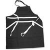 LE CREUSET Grembiule con tasche e cintura regolabile, Taglia unica, Nero, Tela di cotone, 95000700000000