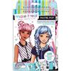 Make It Real - Fashion Design Sketchbook: Pastel Pop. Coloring Book for Girls, Includes Sketchbook, Stencils, Puffy And Foil Stickers, Design Guide