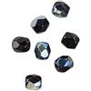 Rayher Perline in vetro smerigliato, diametro 4 mm, iridescente, smeraldo, 100 pezzi, 14200850