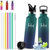 Grsta Borraccia Termica, 500ml, Borraccia con Cannuccia, Senza BPA, per Scuole | Borraccia Bambini, Senza Perdite, Acciaio Inossidabile 18/8, Mantiene Caldo per 12 Ore/ Freddo 24 Ore, Borraccia per Lavoro