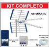EDISION Kit Antenna Tv Digitale Terrestre Esterna con Amplificatore da Palo UHF DVB-T2 °