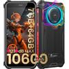 FOSSiBOT F101P 10600mAh Rugged smartphone, 123 dB Altoparlante Telefono indistru