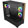 Cooler Master Elite 690 Wood Black, mid tower, supporto MB ATX/mATX/mITX, "fisht