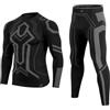 MEETWEE Biancheria Intima Termica Invernale da Uomo Intimo Termico Uomo Traspirante Asciugatura Rapida Set Autunno e Inverno attività Outdoor Uomo Sci Basket Running Warm Set