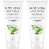 by Amazon, Crema mani all'aloe vera, 2x100 ml