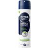 NIVEA MEN Deodorante Spray Derma Control Sensitive 150 ml, Deodorante uomo antitraspirante per una protezione 72h, Formula senza alcool con Acido Ialuronico e Vitamina E per la pelle sensibile