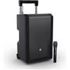 LD Systems ANNY 10 - Altoparlante PA Bluetooth da 10″ con batteria ricaricabile, mixer e 1 radiomicrofono