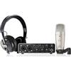 Behringer U-PHORIA STUDIO PRO Bundle di Registrazione con Interfaccia Audio USB ad alta Definizione, Microfono a Condensatore, Cuffie da Studio