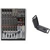 Behringer X1204USB Mixer 12 ingressi 2/2 bus, preamplificatori microfonici e compressori XENYX, equalizzatori britannici & Xm8500, Microfono Per Voce, Dinamico E Cardioide, Nero