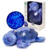 Cloud b Luce notturna per bambini, proiettore oceano, 2 rumori bianchi + 2 suoni calmanti, luce regolabile + spegnimento automatico, tessuto riciclato, Tranquil Turtle Ocean (ricaricabile)