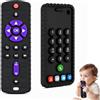 VINDENI Telecomando Giocattolo per Neonati, 2 PCS Giochi Dentizione Neonato | Telecomando Bambini Giocattolo, Silicone, Senza BPA Dentizione Neonati, 3-12 Mesi, Regalo Nascita per Maschietti Femminucce
