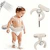 Hoyiyobi Supporto Doccia Neonati | Altezza Reg. 26-35cm | Antiscivolo Maniglia Sicurezza | Pieghevole Senza BPA | 6-36 Mesi