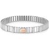 Nomination Xte Bracciale Donna Acciaio con Cubic Zirconia | Bracciale estensibile in acciaio con Cubic Zirconia e pietra colorata. Elegante, luminoso e versatile per ogni occasione.