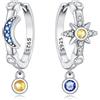 CYMYSS Orecchini Oro Donna in Argento 925 Placcato Oro 18K, Orecchini Dorati Eleganti e Leggeri, Gioielli Donna per Uso Quotidiano, Occasioni Speciali e Regalo