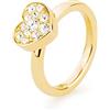 Brosway Anello Donna in Acciaio e Cristalli con Simbolo Cuore | Collezione Tring - BTGC129