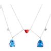 Disney Parure di Gioielli per Bambine e Ragazze Stitch Bracciale Orecchini Collana Amicizia Stitch