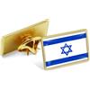 Omnisexual Confezione da 12/24/50/100 spille da bavero con bandiera israeliana, in metallo