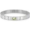 Nomination Xte Bracciale Donna Acciaio con Cubic Zirconia | Bracciale estensibile in acciaio con Cubic Zirconia e pietra colorata. Elegante, luminoso e versatile per ogni occasione.