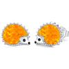 REDSUN Orecchini a forma di koala, in argento Sterling 925, con motivo koala, in oro, per donne e bambini