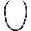 BlueRica 8 mm Rasta Collana in Legno di Cocco - 45,7 cm