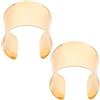 CAXUSD Bracciale Rigido Geometrico per Donna, Oro, Lega, Set 2 Pezzi | Elegante, Apertura Regolabile, Comfort Quotidiano, per Matrimonio e Festa di Compleanno, Stile Raffinato