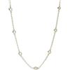 Mabina Gioielli - Collana Donna - Girocollo in argento placcato oro con punti luce in zircone - 553456