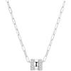 CYMYSS Collana in argento con ciondolo, da donna, in argento Sterling 925, lunghezza regolabile, 40-45 cm, regalo per donne