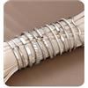 JeweBella 12 Pezzi Set Anelli Donna Acciaio Inossidabile Anello Mignolo Placcato Oro 18K Argento Impermeabile Anelli Sottili Minimalisti Impilabili 1-2MM Taglia 9-24