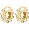 CYMYSS Orecchini Oro Donna in Argento 925 Placcato Oro 18K, Orecchini Dorati Eleganti e Leggeri, Gioielli Donna per Uso Quotidiano, Occasioni Speciali e Regalo