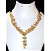 Handmade Collana Handmade Cluster In Filigrana Argentata Con Citrino Naturale 18"