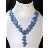 Handmade Collana Handmade Con Smeraldi A Grappolo Di Agata Viola 18" Placcata Argento