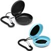 Sonstige Custodia portatile per tappi auricolari con gancio a carabina, set da 2 pezzi, colore nero e blu