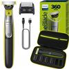 Philips OneBlade 360 QP2734/23 - Lame a 360° - Rasoio per uso umido e asciutto - 60 minuti di autonomia.