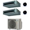 Daikin Climatizzatore GARANZIA ITALIA Daikin Canalizzabile a Media Prevalenza Serie FBA-A9 R32 Dual Split Inverter 12000 + 12000 BTU con U.E. 2MXM68A9 Classe A+++/A++