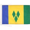 AZ FLAG Bandiera Saint Vincent e Grenadine 45x30 cm Cordini | Uso interno ed esterno bandiera decorativa caraibe St Vincent & Grenadines doppie cuciture e bordi rinforzati poliestere 100D