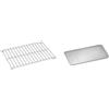 Weber 6564 Supporto per arrosti per Barbecue Q2000/3000, Silver & 6562 Schermi per arrosto, Alluminio