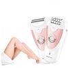 GJXJY Shaver-F Rasoio Elettrico per Donna Depilatore 2 in 1 Ricaricabile Rifinitore Bikini Pedicure Elettrico Depilazione per Ascellare Gambe Braccia Ascelle, LED