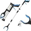Wotrilw Pinza Raccogli Oggetti, da 110 cm, Bastone Prensile Pieghevole, Pinza Telescopica, Girevole, Impugnatura Extra Lunga, con Punte Magnetiche, per Anziani, Adulti e Disabili