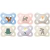 MAM | Ciuccio Original Nature 2-6 mesi (2 pezzi) colore casuale - Ciuccio in silicone simmetrico e anatomico - tettarella con scatola di trasporto e sterilizzazione