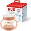 NUK Mini Magic Cup bicchiere bambini, 6+ mesi, Scimmia Rossa, Tazza per bambini 160 ml, bordo antigoccia a 360°, manici antiscivolo, confezione da 1 pezzi