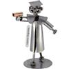 Steelman24 I Omini di Viti Laureato con Piastra di Incisione Personale I Idee Regalo Originale I Soprammobili in Metallo I Modellino