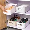 Generic Confezione da 5 scatole portaoggetti da scrivania in plastica per cosmetici, per bagno e cucina, 20,5 x 14 x 7,3 cm
