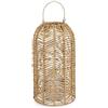 Decor Space Lanterna Nicaragua portacandela a cilindro in rattan, colore naturale (Ø 22 x h 41 cm)
