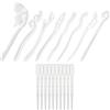 Yayatty 8 Pz Stampi in Resina per Bastoncino per Capelli, Stampi a Forcina Stampi per Capelli in Resina per DIY Forcina Gioielli