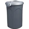 SICIGNANO CASALINGHI Sicignano | Bidone con Coperchio Speedy 8 Litri Silver con Maniglie e Chiusura con Clip, Ideale per Cibo per Cani Gatti, Adatto a Raccolta Rifiuti - 24x27x31h cm, Contenitore Piccolo Leggero