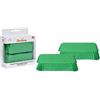 Decora, 0339886 Confezione da 20 Pirottini Plum Cake da 80 X 50 X 32 mm, per Cuocere, Presentare e Regalare PlumCake, Resistente fino a 220°, Made in Italy, Colore Verde